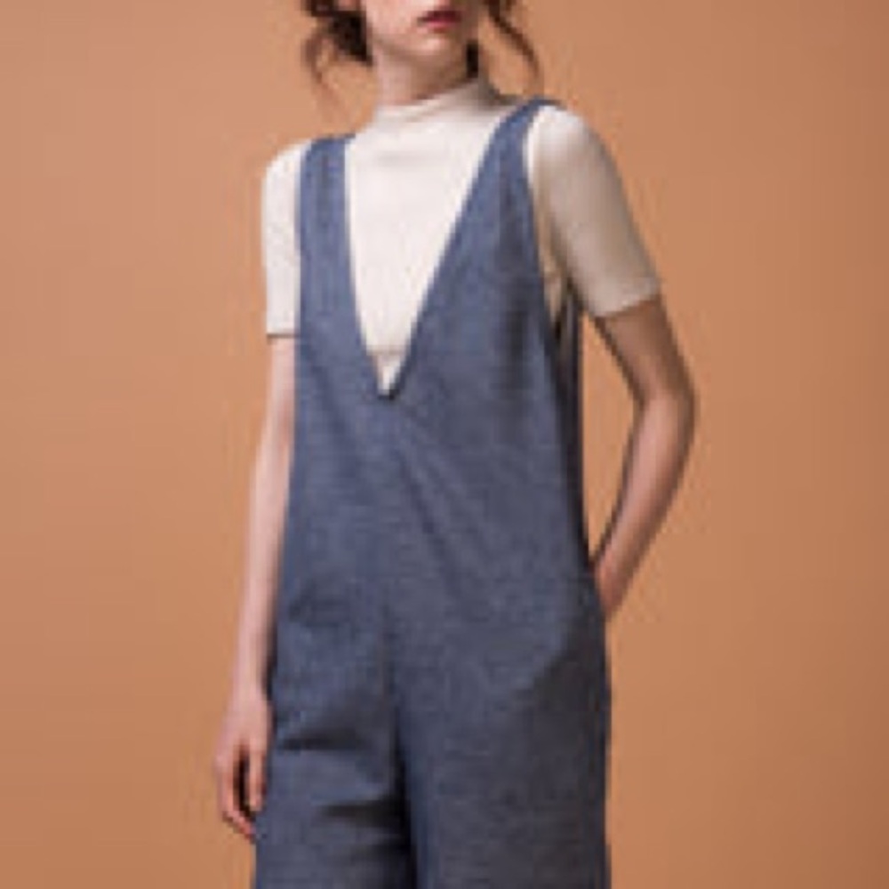 Blue Sleeveless Venice Jumpsuit - made by Odeyalo in Montreal